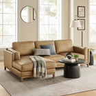 Modway Roscoe Left-Facing Vegan Leather Sectional Sofa with Chaise