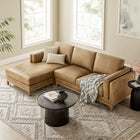 Modway Roscoe Left-Facing Vegan Leather Sectional Sofa with Chaise