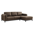 Modway Roscoe Right-Facing Vegan Leather Sectional Sofa with Chaise  