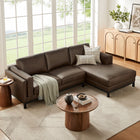 Modway Roscoe Right-Facing Vegan Leather Sectional Sofa with Chaise