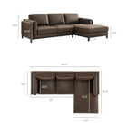Modway Roscoe Right-Facing Vegan Leather Sectional Sofa with Chaise