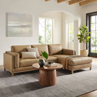 Modway Roscoe Right-Facing Vegan Leather Sectional Sofa with Chaise