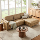 Modway Roscoe Right-Facing Vegan Leather Sectional Sofa with Chaise