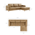 Modway Roscoe Right-Facing Vegan Leather Sectional Sofa with Chaise