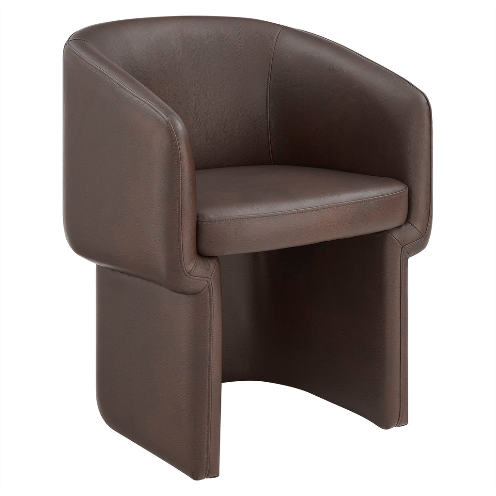 Modway Verity Barrel Back Vegan Leather Dining Chair  