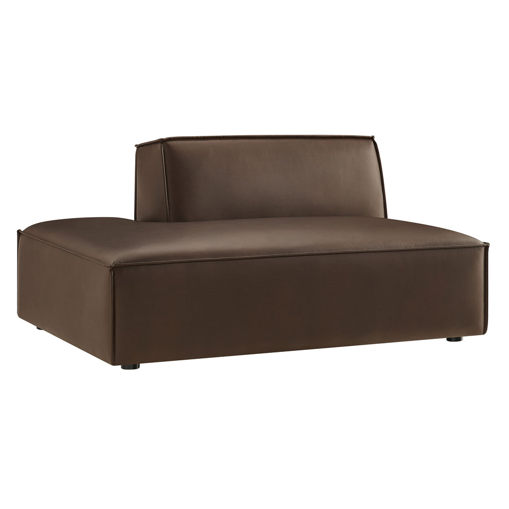 Modway Restore Vegan Leather Left-Facing Armless Modular Chaise