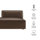 Modway Restore Vegan Leather Left-Facing Armless Modular Chaise