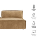 Modway Restore Vegan Leather Left-Facing Armless Modular Chaise