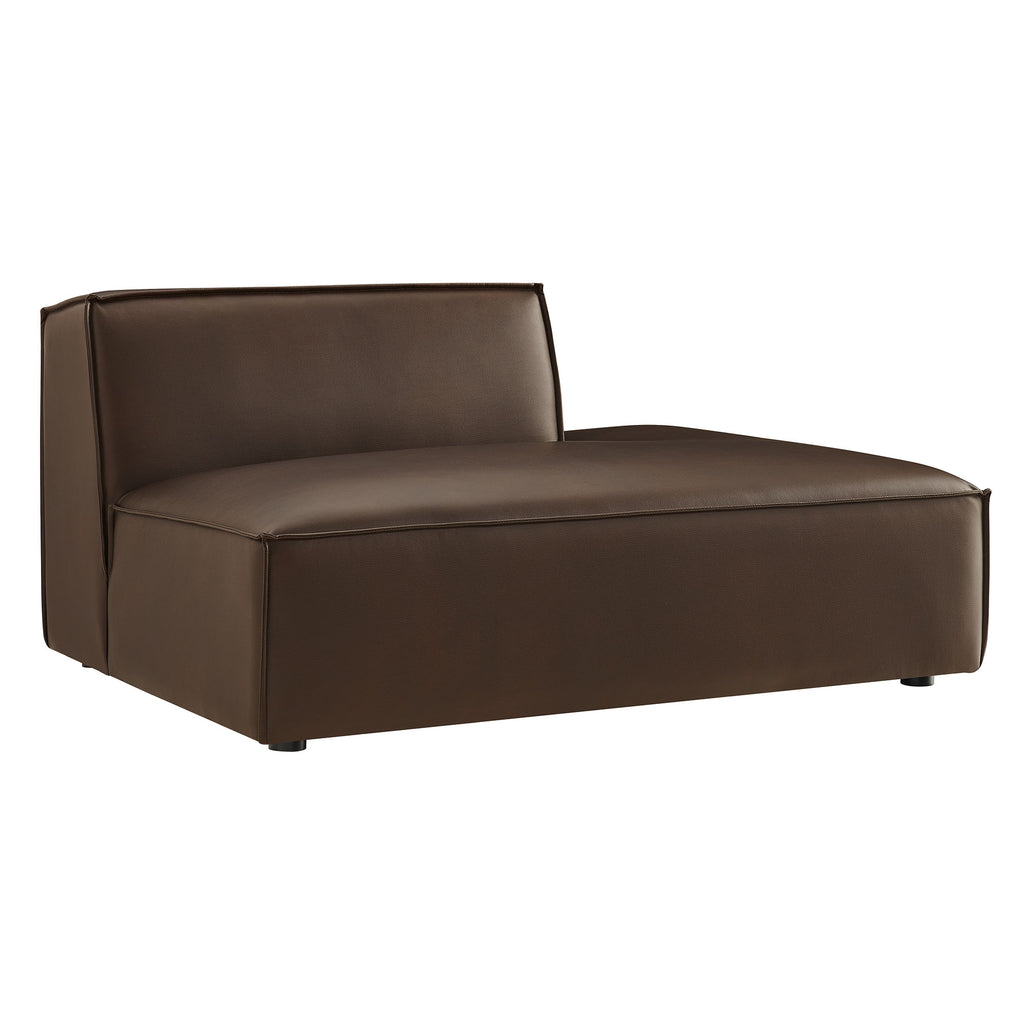 Modway Restore Vegan Leather Right-Facing Armless Modular Chaise