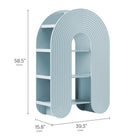 Modway Daydream 58" Arched Bookshelf