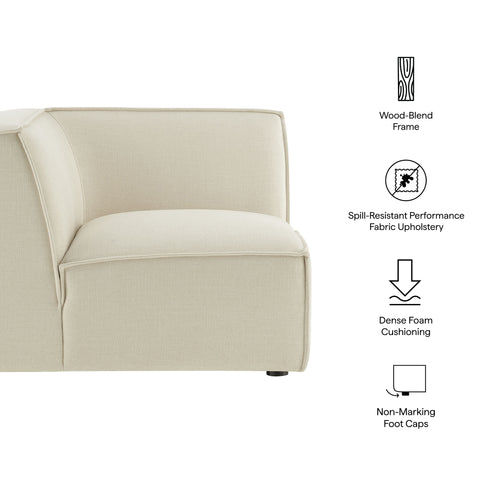 Modway Restore Performance Fabric Upholstered Modular Corner Chair