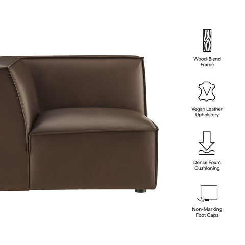 Modway Restore Vegan Leather Modular Corner Chair