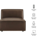 Modway Restore Vegan Leather Armless Modular Chair