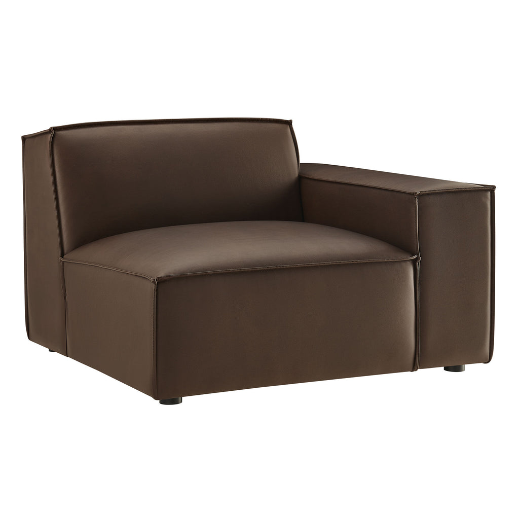 Modway Restore Vegan Leather Right-Facing Modular Lounge Chair