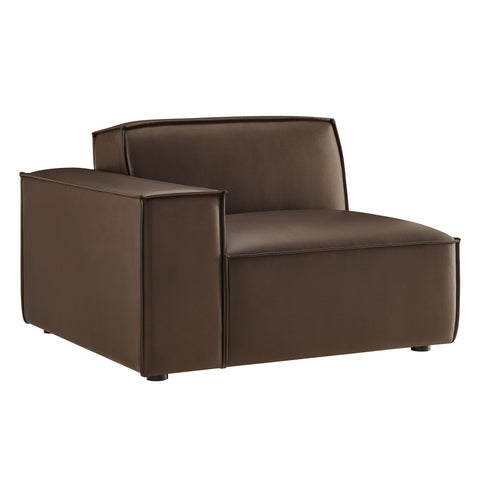 Modway Restore Vegan Leather Left-Facing Modular Lounge Chair