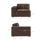 Modway Restore Vegan Leather Left-Facing Modular Lounge Chair