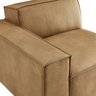 Modway Restore Vegan Leather Left-Facing Modular Lounge Chair