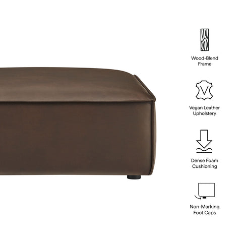 Modway Restore Vegan Leather Modular Ottoman