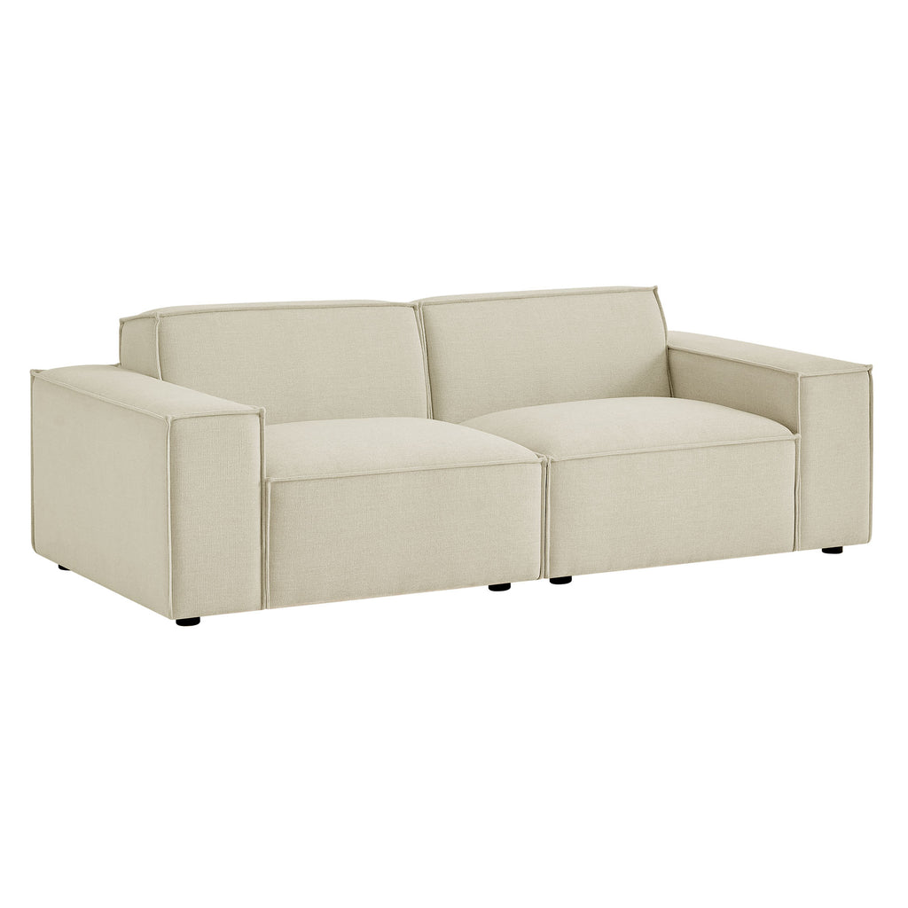 Modway Restore 2-Piece Performance Fabric Upholstered Modular Loveseat