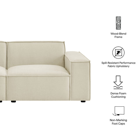 Modway Restore 2-Piece Performance Fabric Upholstered Modular Loveseat
