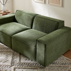 Modway Restore 2-Piece Performance Fabric Upholstered Modular Loveseat