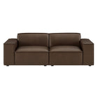 Modway Restore 2-Piece Vegan Leather Modular Loveseat - EEI-7404