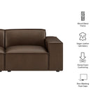 Modway Restore 2-Piece Vegan Leather Modular Loveseat - EEI-7404