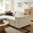 Modway Restore 3-Piece Performance Fabric Upholstered Modular Loveseat with Ottoman