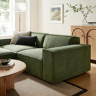 Modway Restore 3-Piece Performance Fabric Upholstered Modular Loveseat with Ottoman