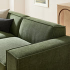 Modway Restore 3-Piece Performance Fabric Upholstered Modular Loveseat with Ottoman