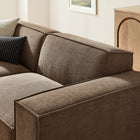 Modway Restore 3-Piece Performance Fabric Upholstered Modular Loveseat with Ottoman
