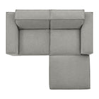 Modway Restore 3-Piece Performance Fabric Upholstered Modular Loveseat with Ottoman
