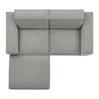 Modway Restore 3-Piece Performance Fabric Upholstered Modular Loveseat with Ottoman