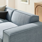 Modway Restore 3-Piece Performance Fabric Upholstered Modular Loveseat with Ottoman