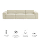 Modway Restore 3-Piece Performance Fabric Upholstered Modular Sofa Set