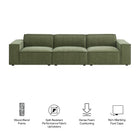 Modway Restore 3-Piece Performance Fabric Upholstered Modular Sofa Set
