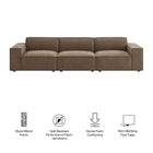 Modway Restore 3-Piece Performance Fabric Upholstered Modular Sofa Set