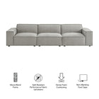 Modway Restore 3-Piece Performance Fabric Upholstered Modular Sofa Set
