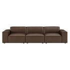 Modway Restore 3-Piece Vegan Leather Modular Sofa Set