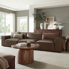 Modway Restore 3-Piece Vegan Leather Modular Sofa Set