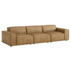 Modway Restore 3-Piece Vegan Leather Modular Sofa Set