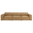 Modway Restore 3-Piece Vegan Leather Modular Sofa Set