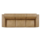 Modway Restore 3-Piece Vegan Leather Modular Sofa Set