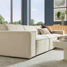 Modway Restore 4-Piece Performance Fabric Upholstered Modular Sofa Set with Ottoman