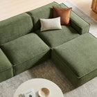 Modway Restore 4-Piece Performance Fabric Upholstered Modular Sofa Set with Ottoman