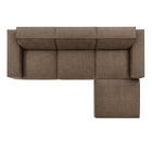 Modway Restore 4-Piece Performance Fabric Upholstered Modular Sofa Set with Ottoman