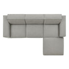 Modway Restore 4-Piece Performance Fabric Upholstered Modular Sofa Set with Ottoman