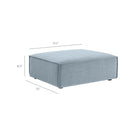 Modway Restore 4-Piece Performance Fabric Upholstered Modular Sofa Set with Ottoman