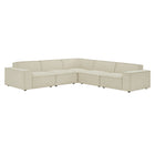 Modway Restore 5-Piece Performance Fabric Upholstered Modular L-Shaped Sofa