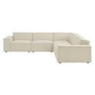 Modway Restore 5-Piece Performance Fabric Upholstered Modular L-Shaped Sofa